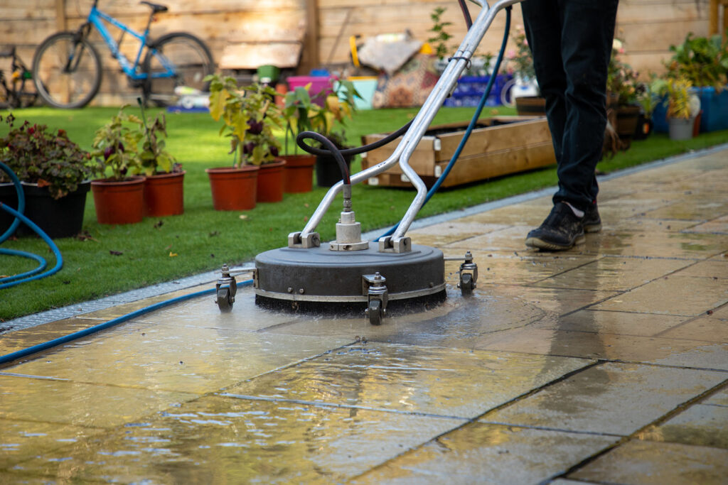 Sidewalk Washing Method